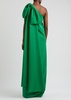 Samuel bow-embellished one-shoulder maxi dress