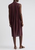 Silk-georgette midi dress