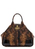 Yasmine medium python-effect leather top handle bag 