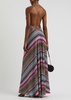 Zigzag Pattern Long Dress