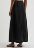 Isoldas satin maxi skirt