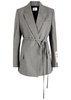 Wool wrap blazer