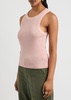 Isabel ribbed stretch-jersey tank 