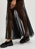 Sheer tulle maxi skirt 