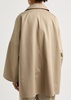 Oversized cotton-twill jacket