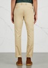 Slim-leg stretch cotton chinos