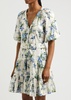 Dewey floral-print cotton mini dress 