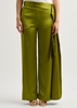 Gracie wide-leg satin trousers 