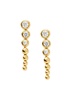 Articulated 18kt gold vermeil drop earrings 