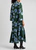 Big Garden printed silk midi dress