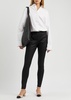 Coated stretch-denim trousers 