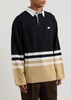 Cypher striped wool polo jumper 