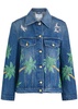 Tennis Club printed denim jacket 