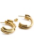 Twisted 18kt gold vermeil hoop earrings