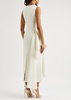 Calatrava draped ruffled midi dress