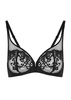 Saga guipure lace full-cup bra