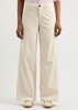 Sofie wide-leg stretch-cotton chinos 