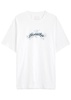 Logo-embroidered cotton T-shirt 