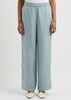 Wide-leg linen trousers