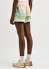 Vase printed linen shorts 