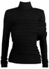 Ruched stretch-jersey top