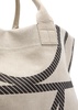 Logo-monogrammed canvas tote 