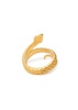 X Harris Reed Coiled Serpent 18kt gold-plated ring