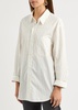 Kayla striped cotton-blend shirt 