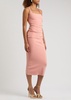 Karina Tuck ruched midi dress