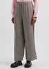 Zora houndstooth-print twill trousers