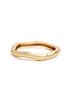 Small molten 14kt gold-plated bangle 