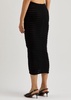 Skeleton knitted midi skirt