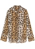 Saskia leopard-print chiffon shirt 