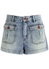 denim mini shorts