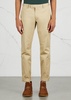 Slim-leg stretch cotton chinos