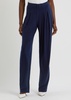 Tapered stretch-jersey trousers 