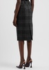 Born Sleepy checked wool midi skirt 