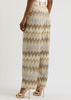 Zigzag metallic-knit trousers 