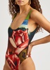 Roses printed swimsuit 