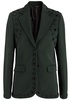 Iris mirror-embellished wool-blend blazer