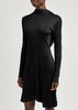 Draped satin-jersey dress 