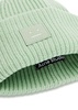 Pansy logo ribbed wool beanie