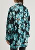 Caleb floral-print stretch-cotton blouse