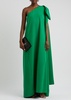 Samuel bow-embellished one-shoulder maxi dress