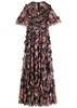 Midnight Dance floral-print tulle maxi dress