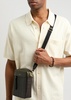 Flight leather cross-body bag 