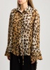 Saskia leopard-print chiffon shirt 