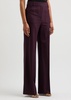 Alina flared-leg twill trousers 