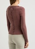 Its On ribbed stretch-cotton cardigan