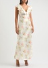 Kingley floral-print silk-satin maxi dress 